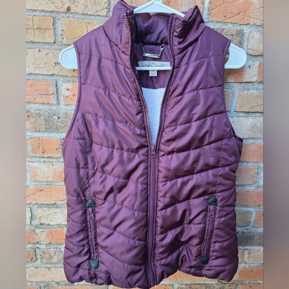 Indigo Deep Purple Quilted Vest - Picture 2 of 12